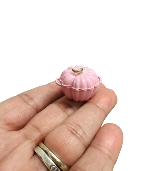1:12 Pink Pumpkin Dutch Oven image 1