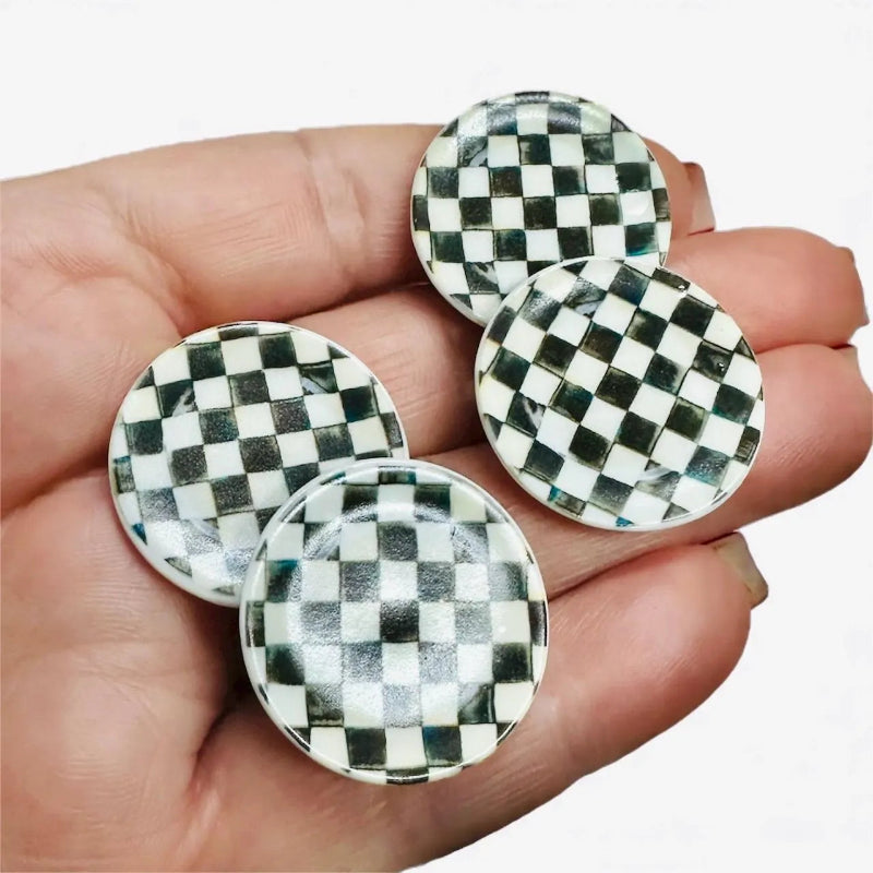 1:12 Scale Miniature Christmas Snowman Plate Set