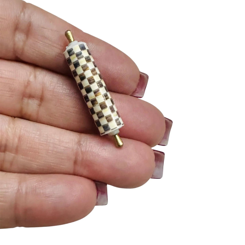 1:12 Scale Miniature Black Rolling Pin