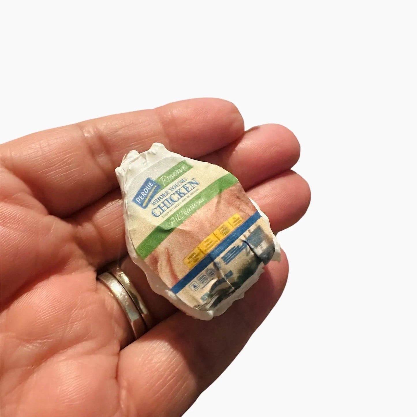 1:6 Scale Miniature Frozen Whole Chicken