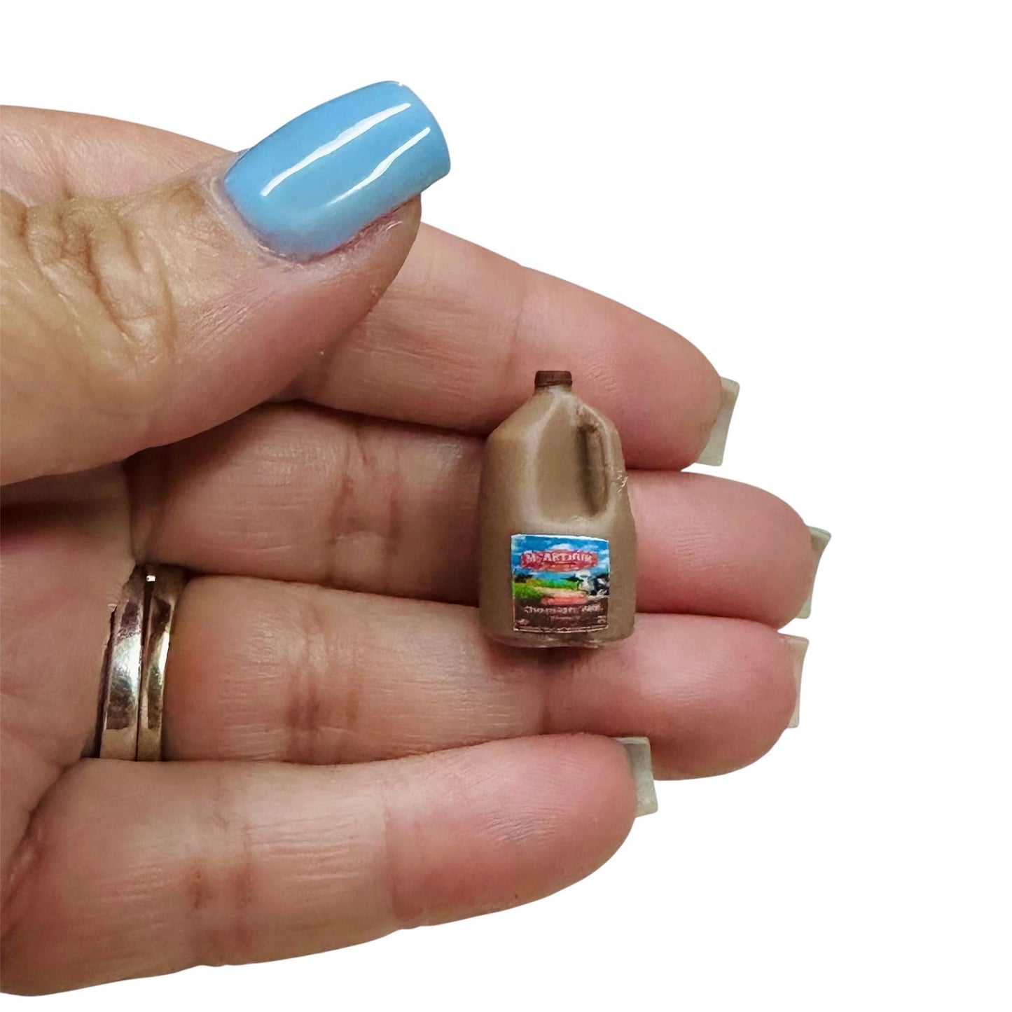 1:12 Scale Miniature Gallon of Chocolate Milk