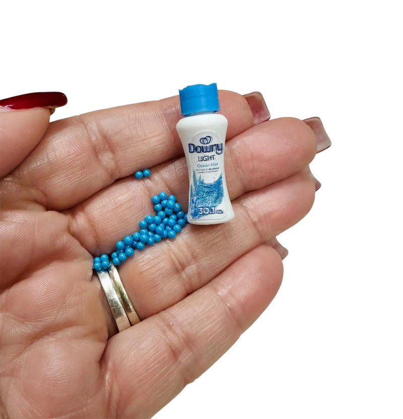 1:12 Scale Miniature Laundry Blues Beads Bottle