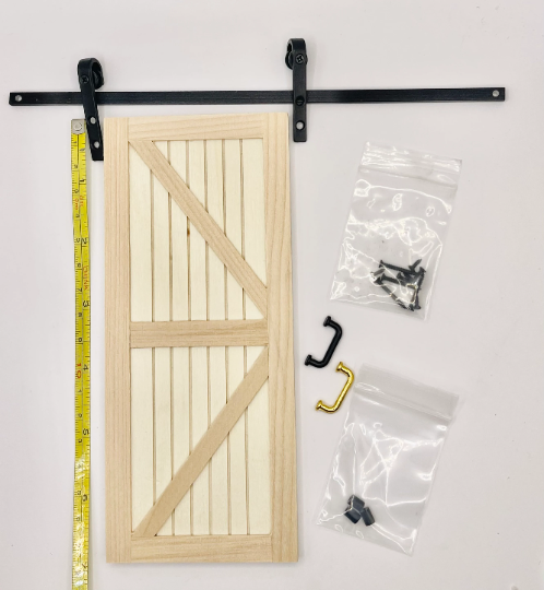 Barn Door for dollhouse décor image 1
