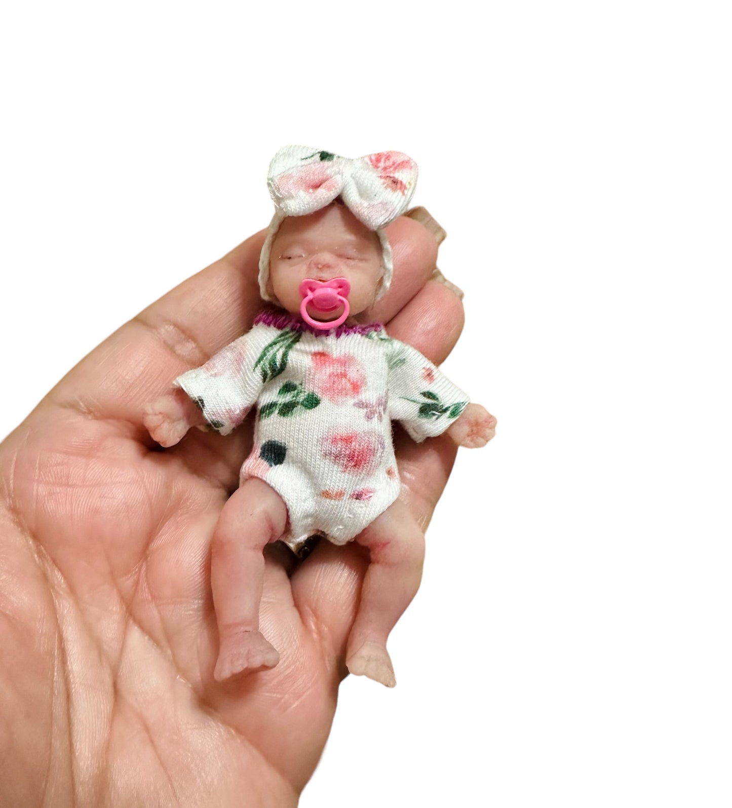 1:6 Scale dollhouse Pink Pacifier image 1