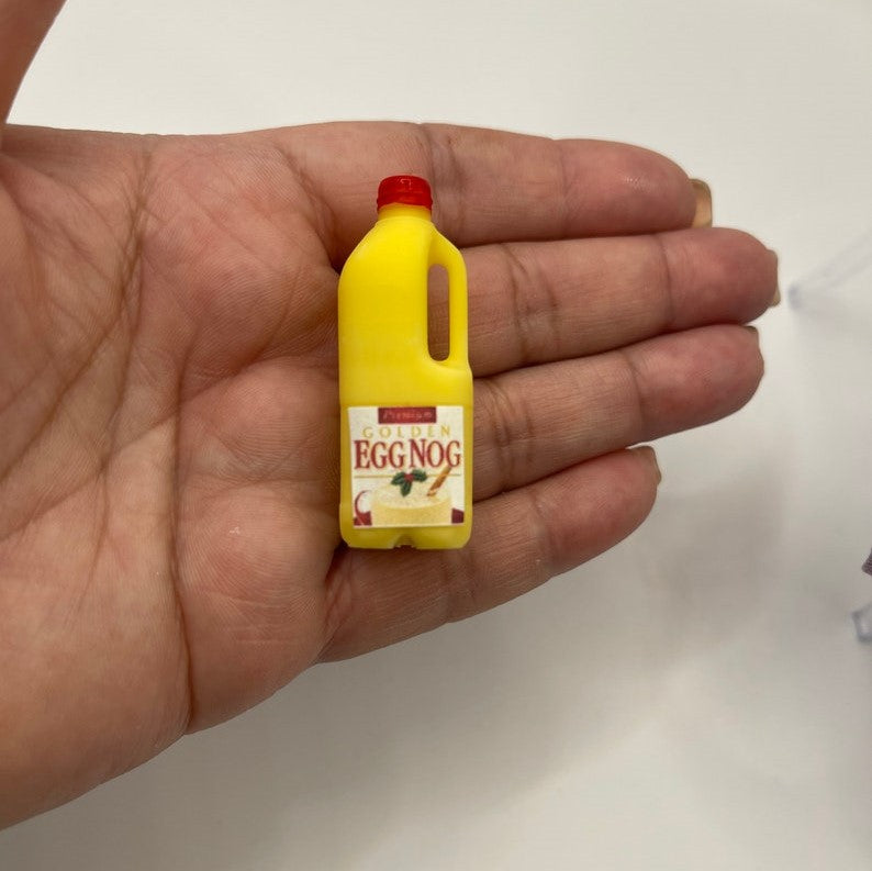 1:6 scale Eggnog Bottle for Fashion dollhouse image 1