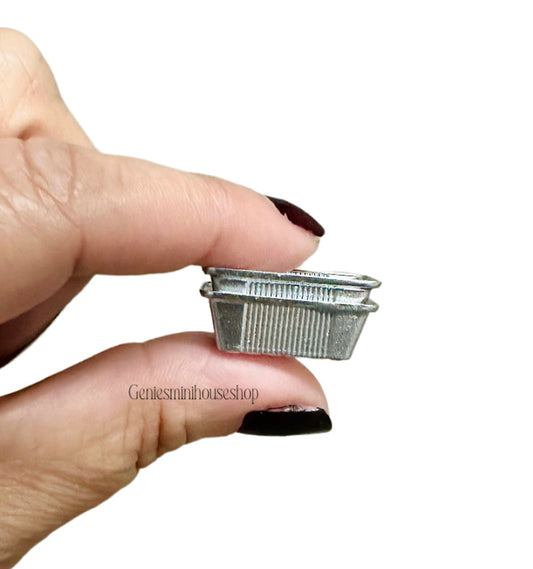 1:12 Scale Dollhouse Loaf Pans set of 2 image 1