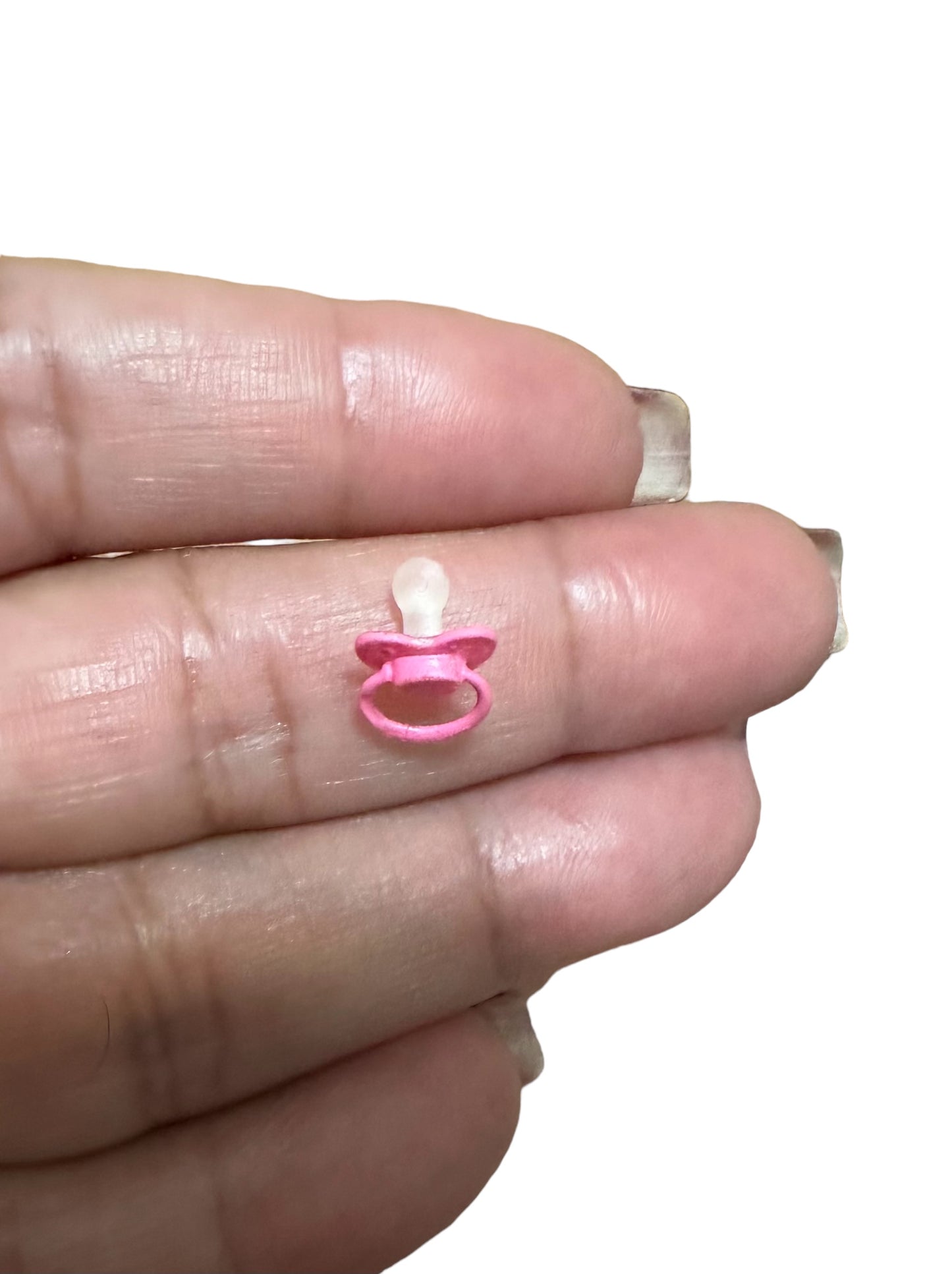 1:6 Scale dollhouse Pink Pacifier image 3