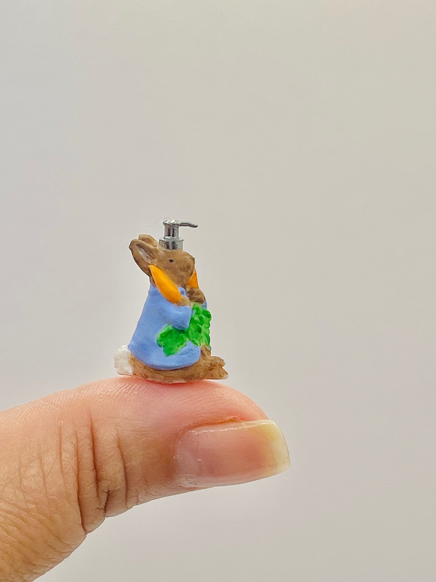 1:12 Scale Miniature Peter Rabbit dispenser for dollhouse image 0