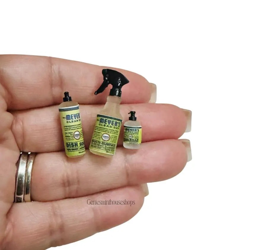 1:12 Scale Miniature Cleaning Supply 3pc Set