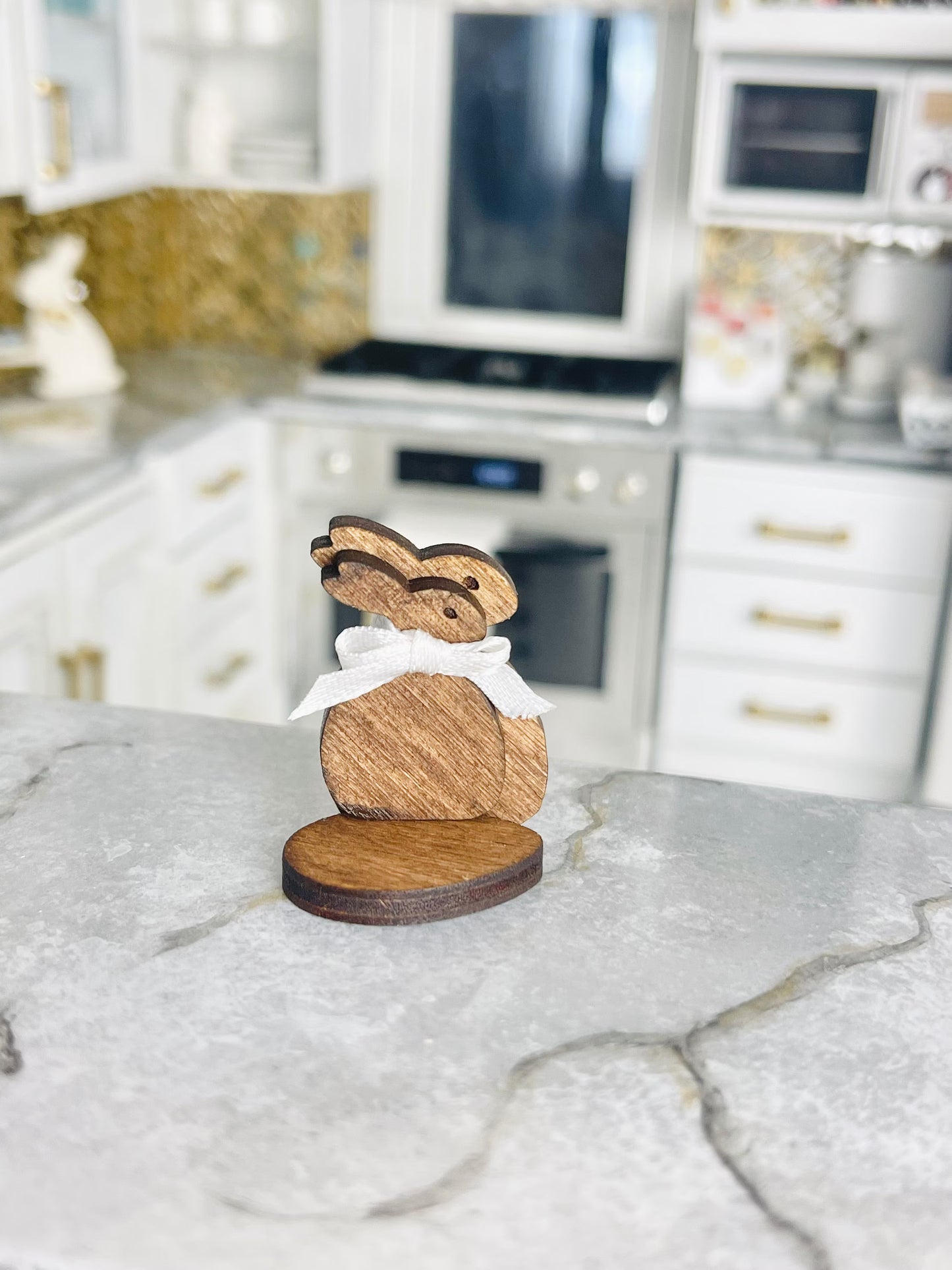 1:12 Scale Bunny Shape Cutting Board Set