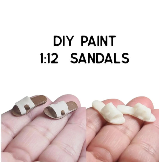 1:12 Scale DIY Paint  Sandals