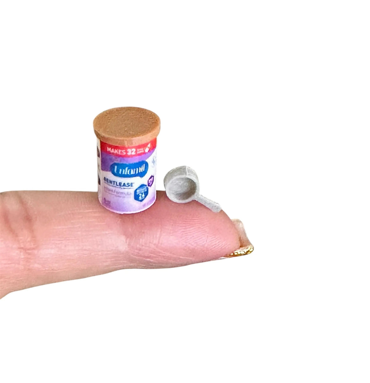 1:12 Scale Dollhouse Milk Formula with Scoop