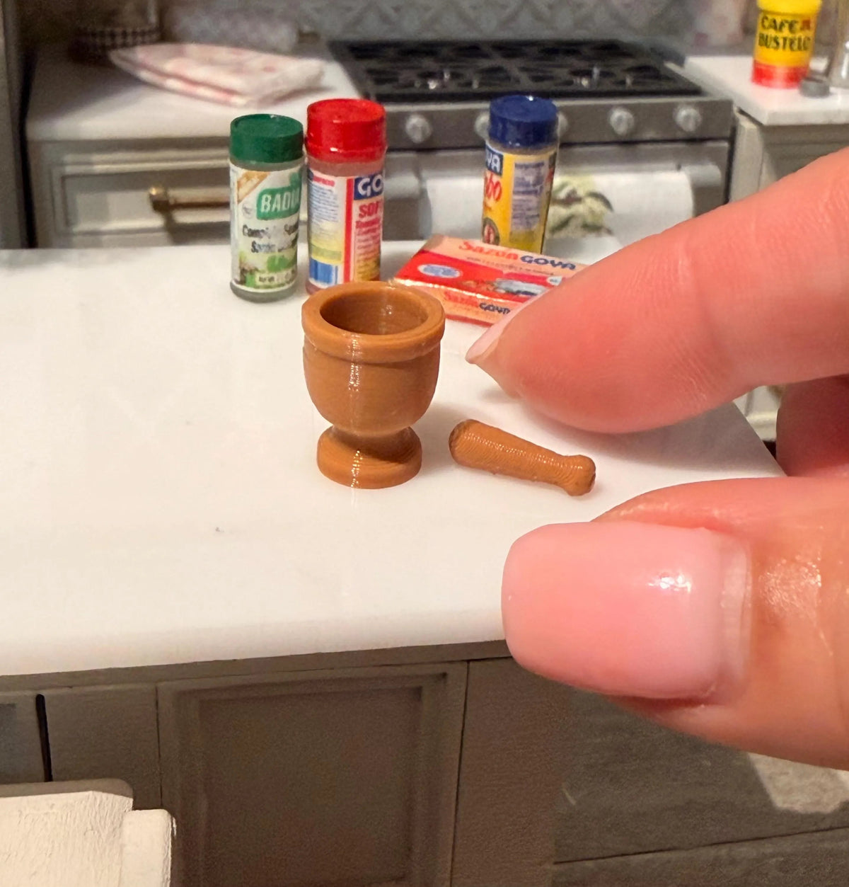 1:12 Scale Dollhouse Mortar and Pestle / Pilon
