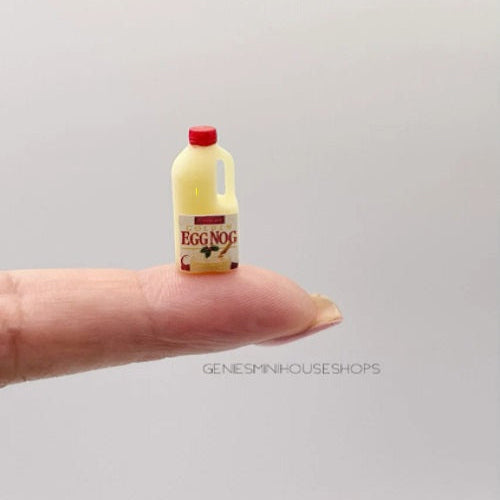 Eggnog Bottle for dollhouse décor image 1