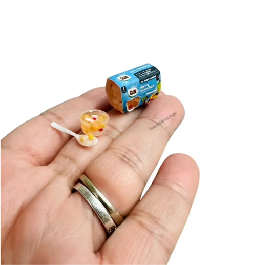 1:12 Scale Miniature Fruit Snack Cups Set