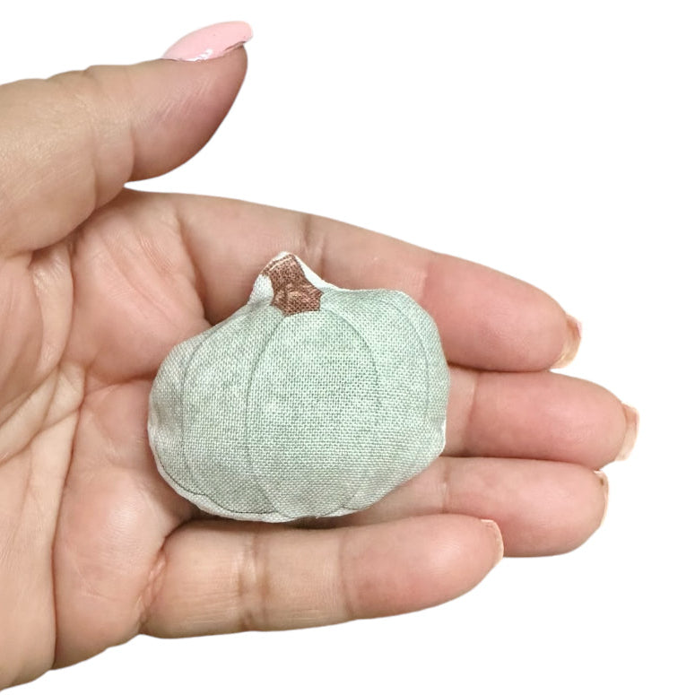1:12 Scale Grey Pumpkin Pillow for Dollhouse Decor