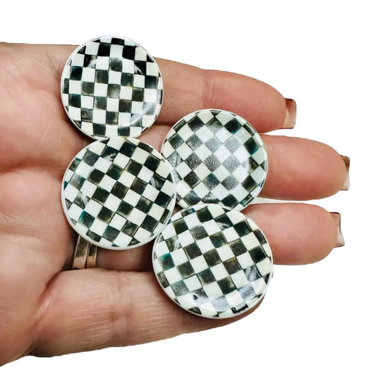 1:12 Scale Miniature Christmas Snowman  Plate Set