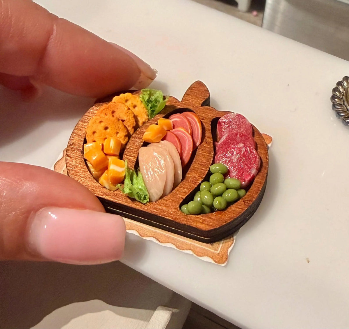 1:12 Scale Miniature Charcuterie Pumpkin Fall Tray
