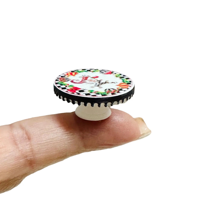1:12 Scale Miniature Christmas Cake Stand