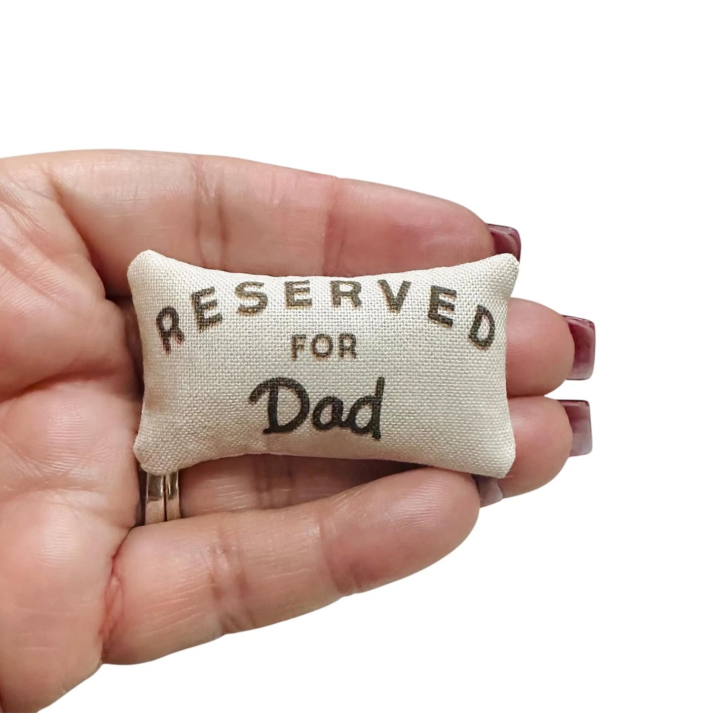 1:12 Scale Miniature Dollhouse Dad Pillow