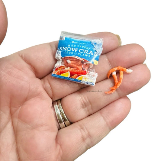 1:12 Scale Miniature Frozen Crab Legs