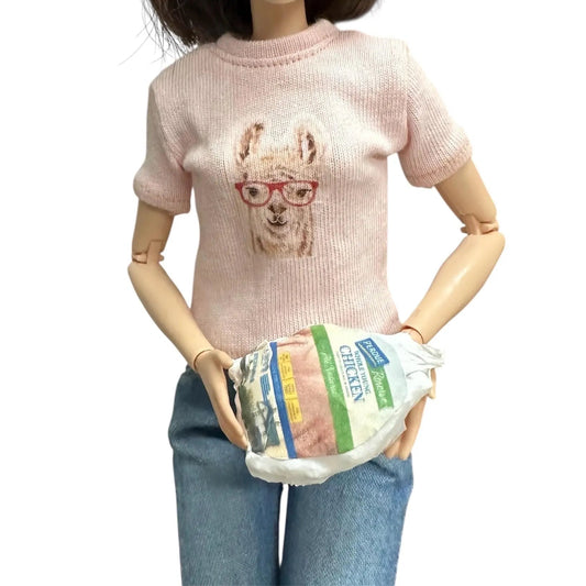 1:6 Scale Miniature Frozen Whole Chicken