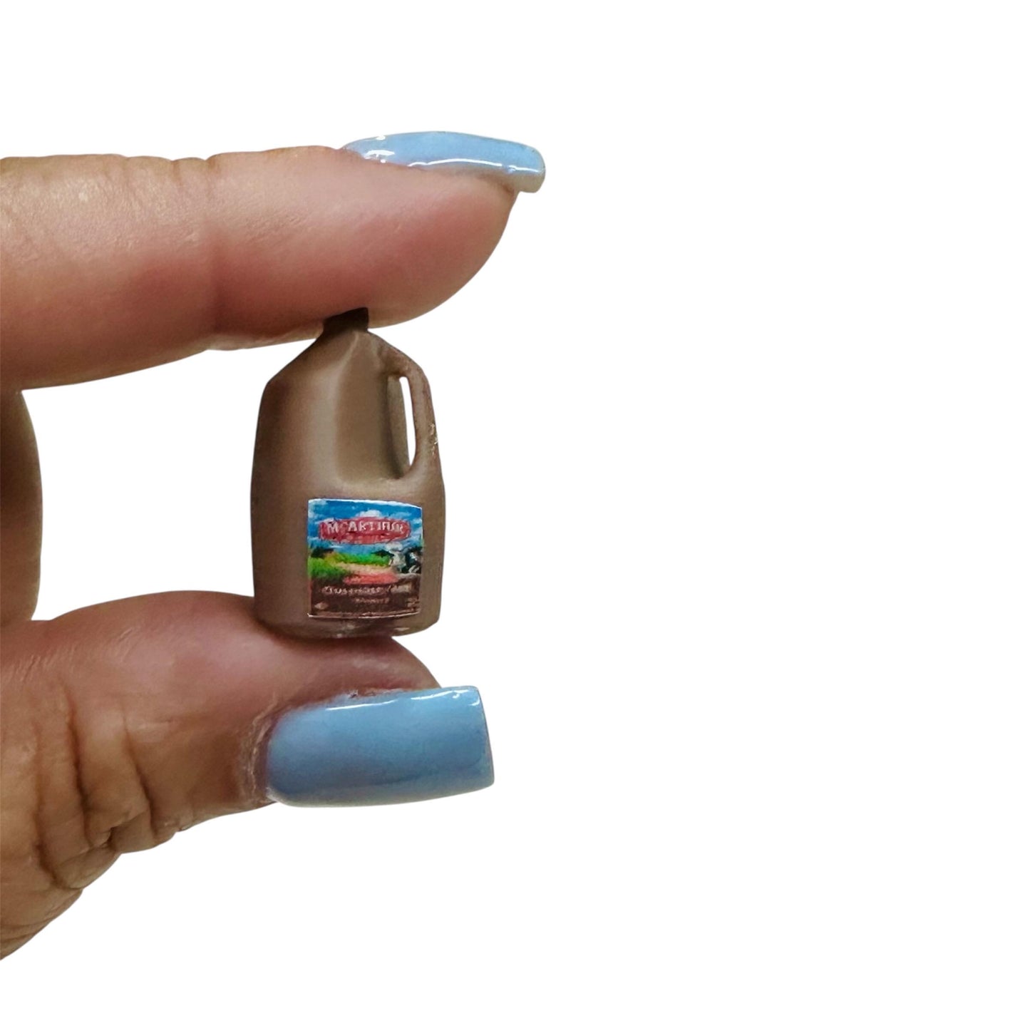 1:12 Scale Miniature Gallon of Chocolate Milk