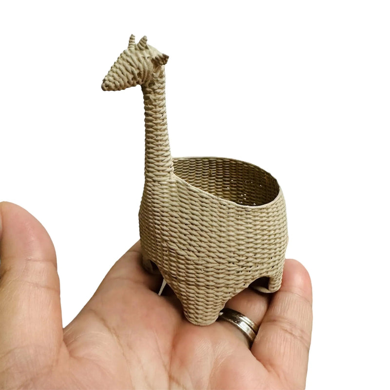 1:12 Scale Miniature Giraffe Toy storage Basket