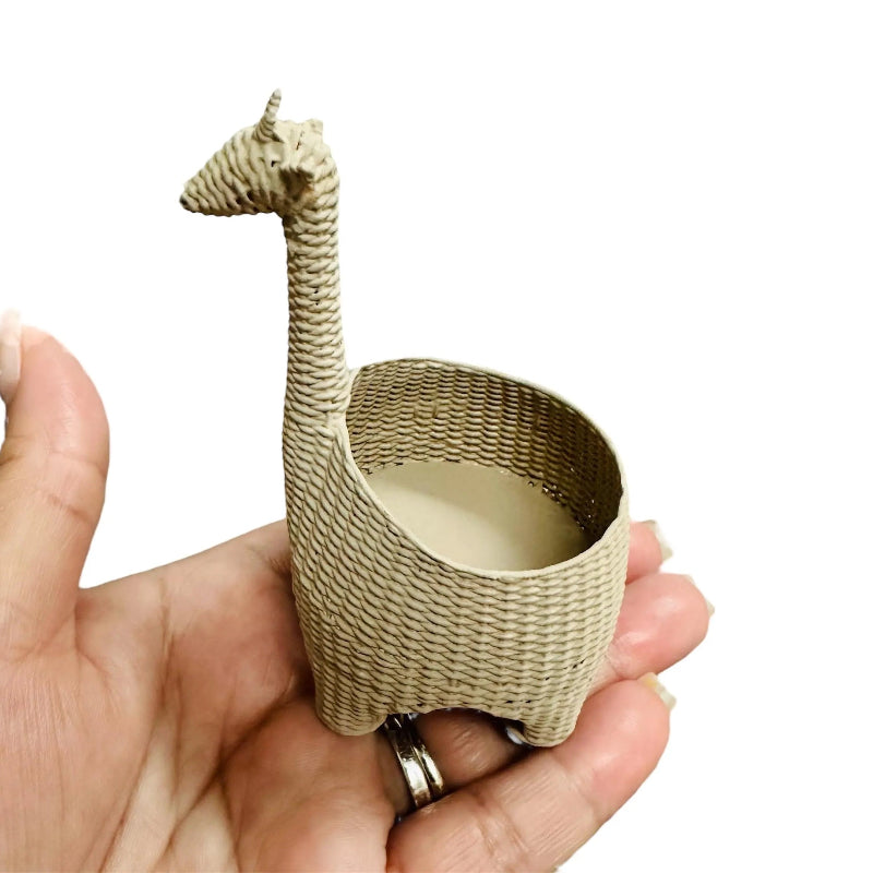 1:12 Scale Miniature Giraffe Toy storage Basket
