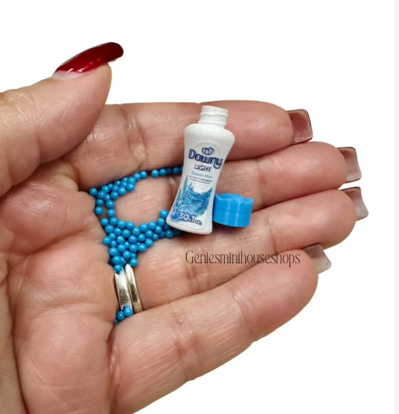 1:12 Scale Miniature Laundry Blues Beads Bottle