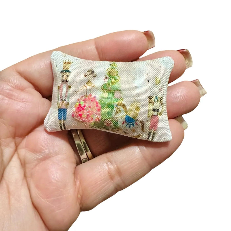 1:12 Scale Miniature Nutcracker Ballerina Pillow