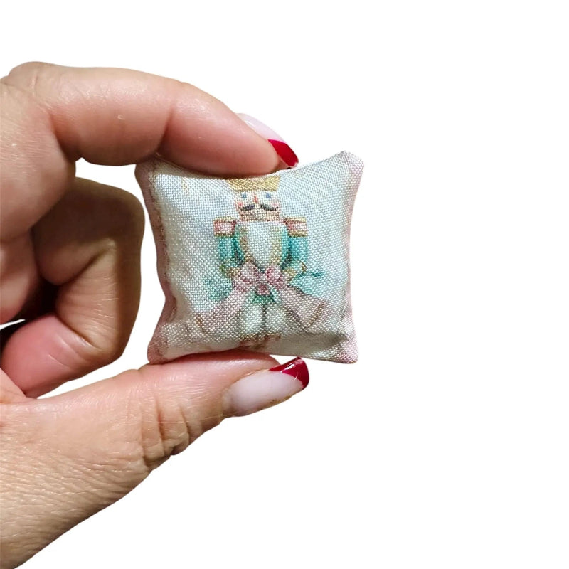 1:12 Scale Miniature Nutcracker Pillow