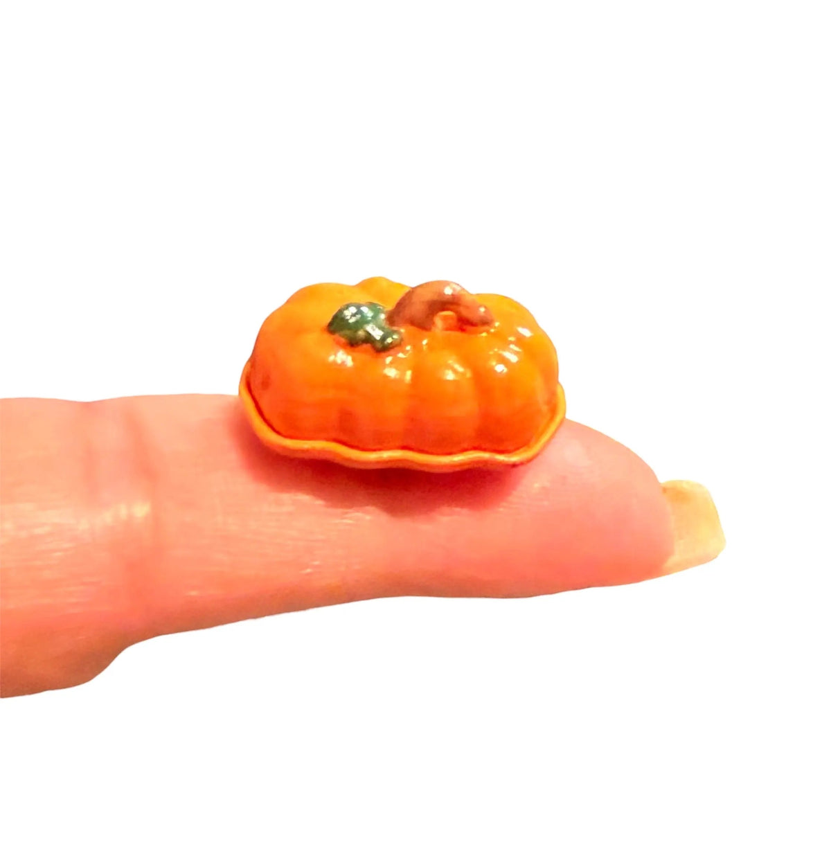 1:12 Scale Miniature Pumpkin Butter Dish for Dollhouse