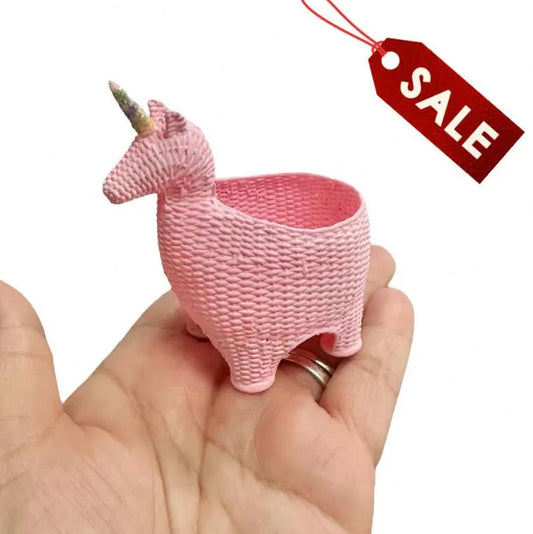 1:12 Scale Miniature Unicorn Storage Basket