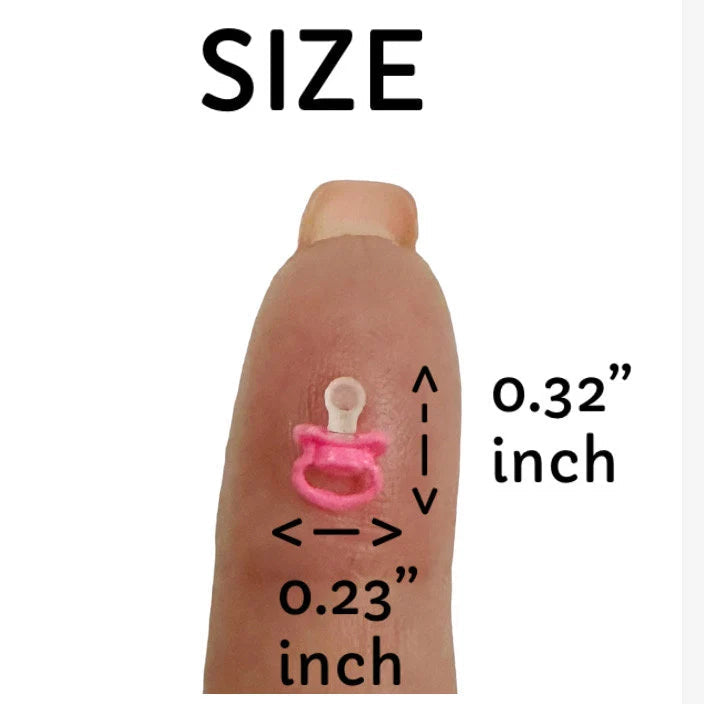 1:12 Scale Pink Pacifier for dollhouse décor