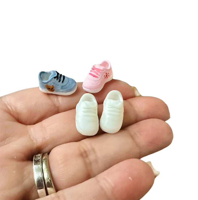 1:6 Scale DIY Paint Sneakers  For Mini Silicone doll