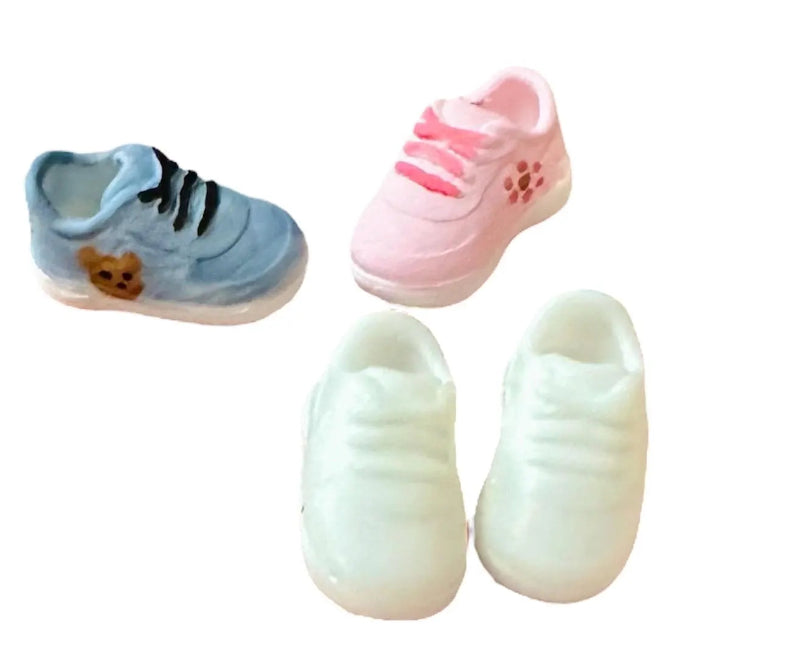 1:6 Scale DIY Paint Sneakers  For Mini Silicone doll