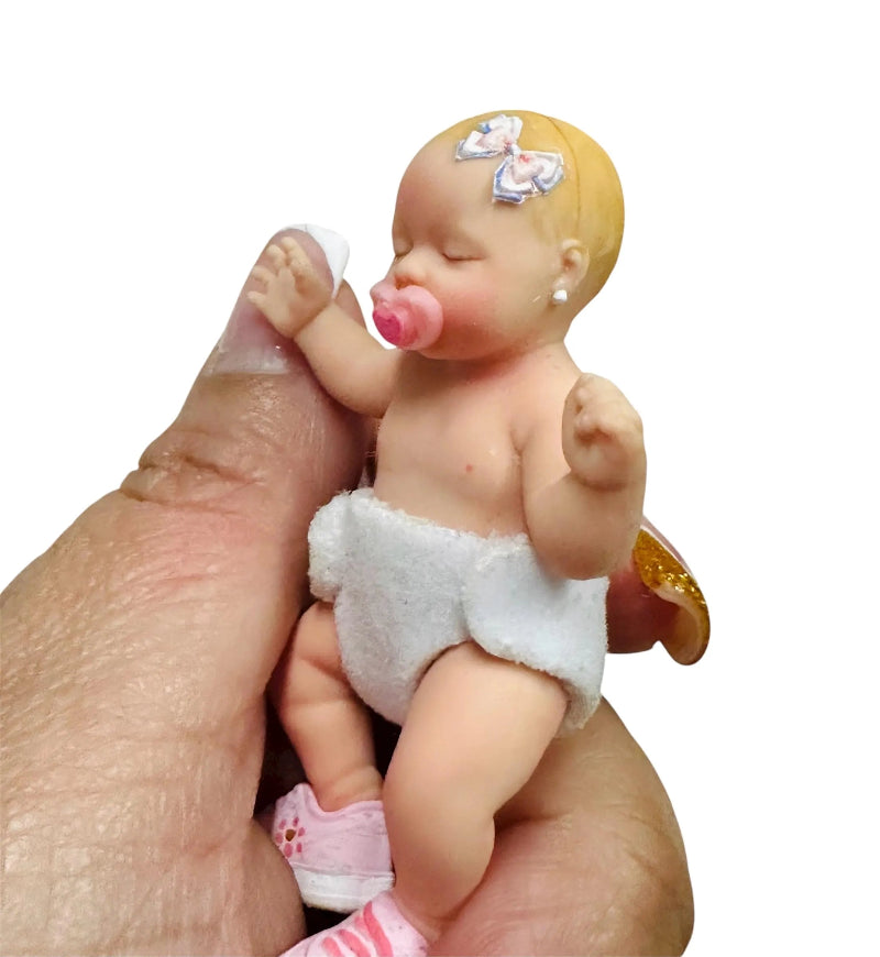 1:6 Scale Miniature Pink Pacifier For Mini Silicone Baby