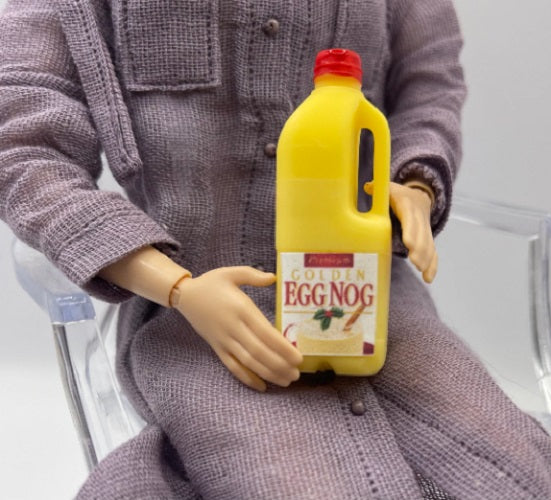1:6 scale Eggnog Bottle for Fashion dollhouse image 0