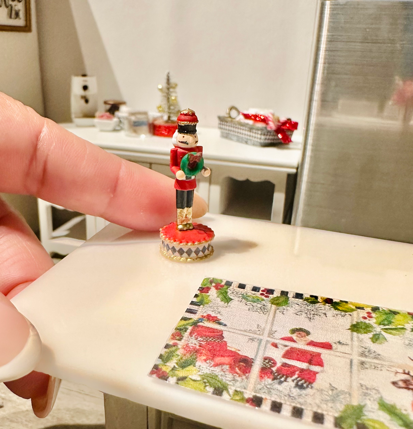 1:12 Scale Dollhouse Miniature Nutcracker image 1