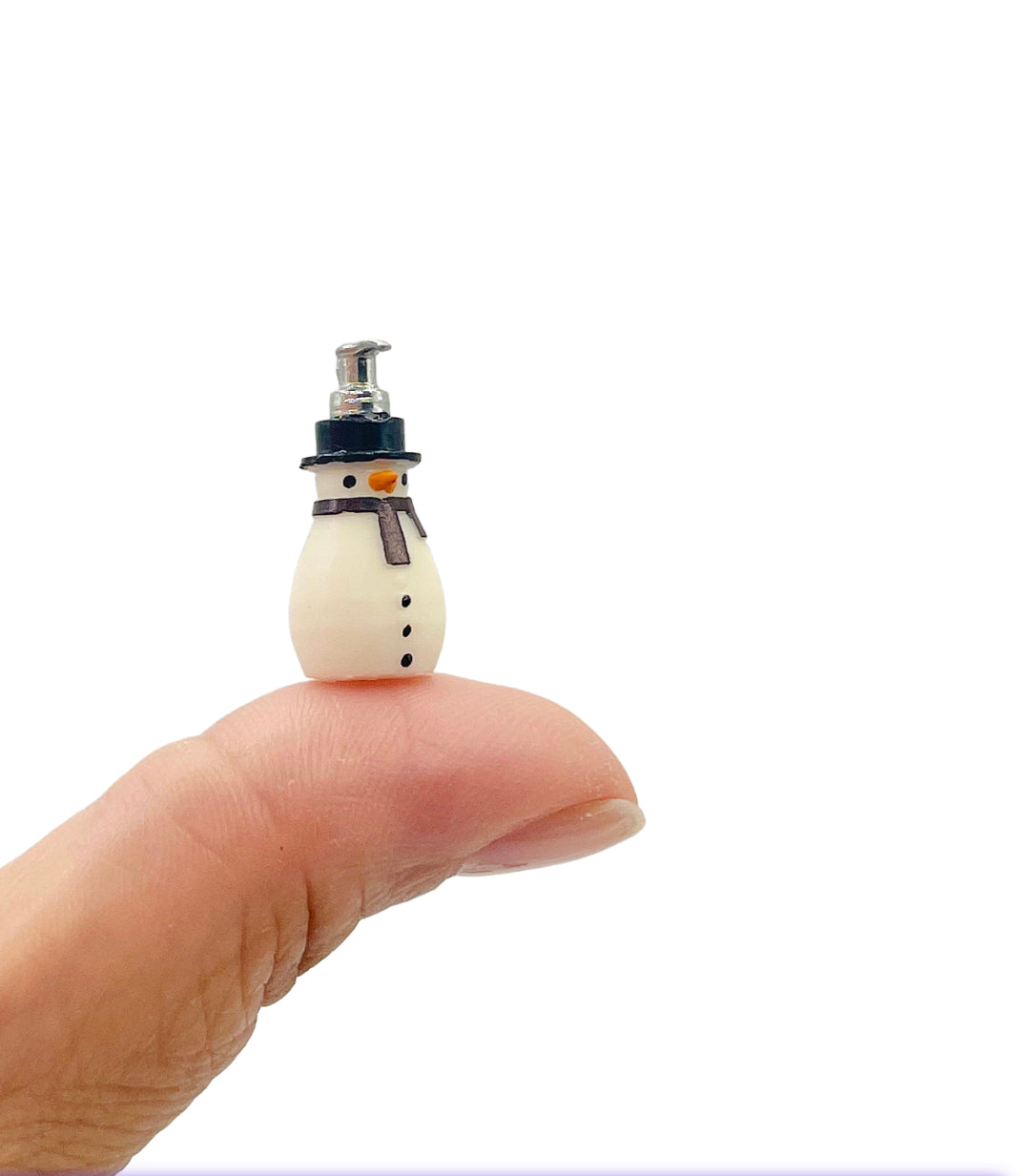 1:12 Scale Dollhouse Snowman Soap Dispenser  image 0