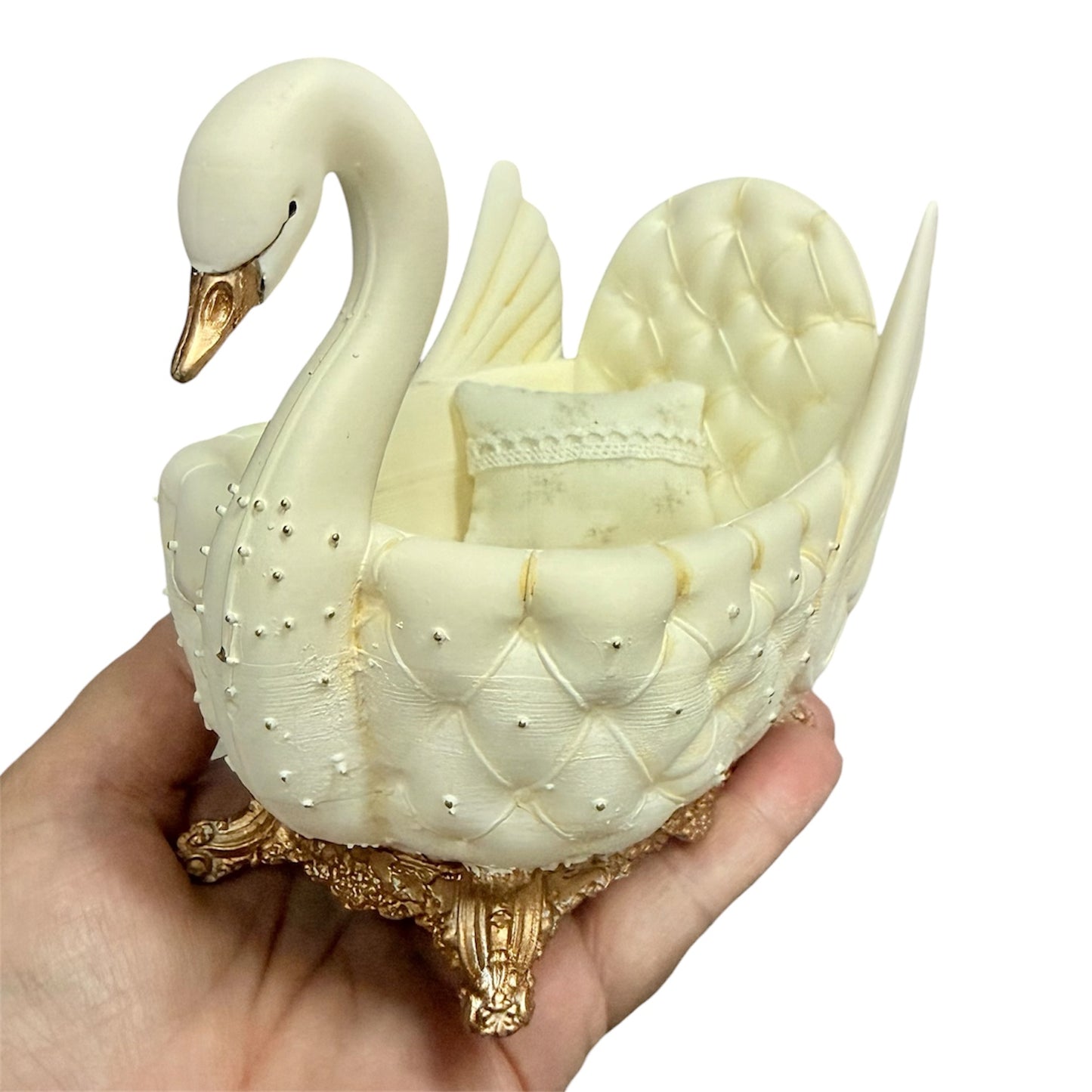 1:12 Scale Dollhouse Swan Crib