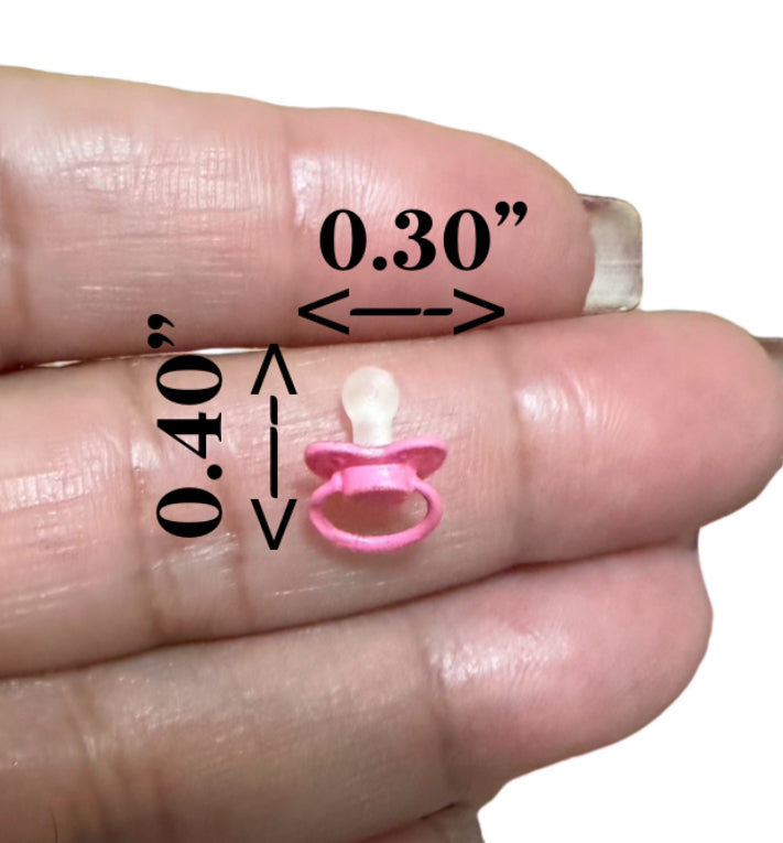 1:6 Scale dollhouse Pink Pacifier  image 2
