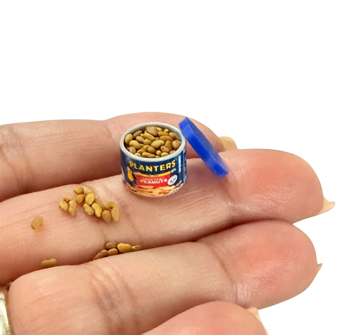 1:12 Scale Miniature Can of Peanuts