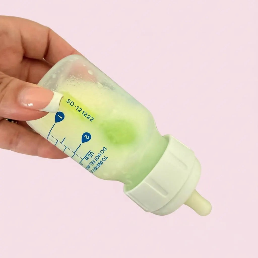 Baby Bottle 2 oz Reborn Formula No Hole Nipple