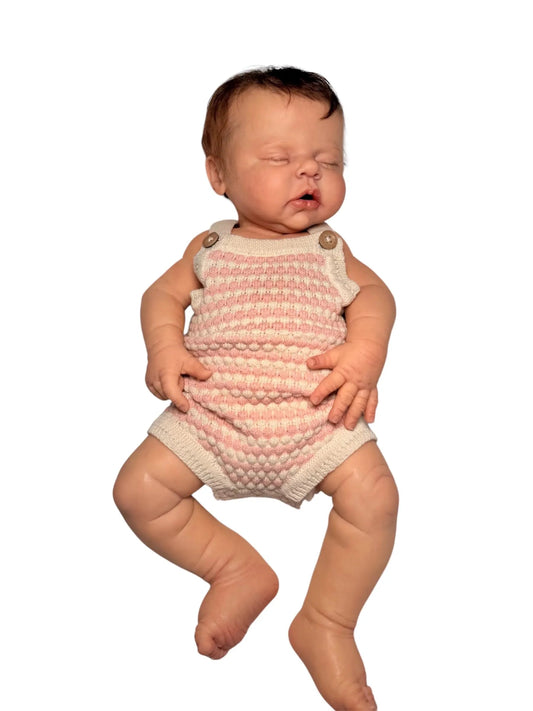 Bubble Knit Romper for Reborn Baby Girl size Newborn