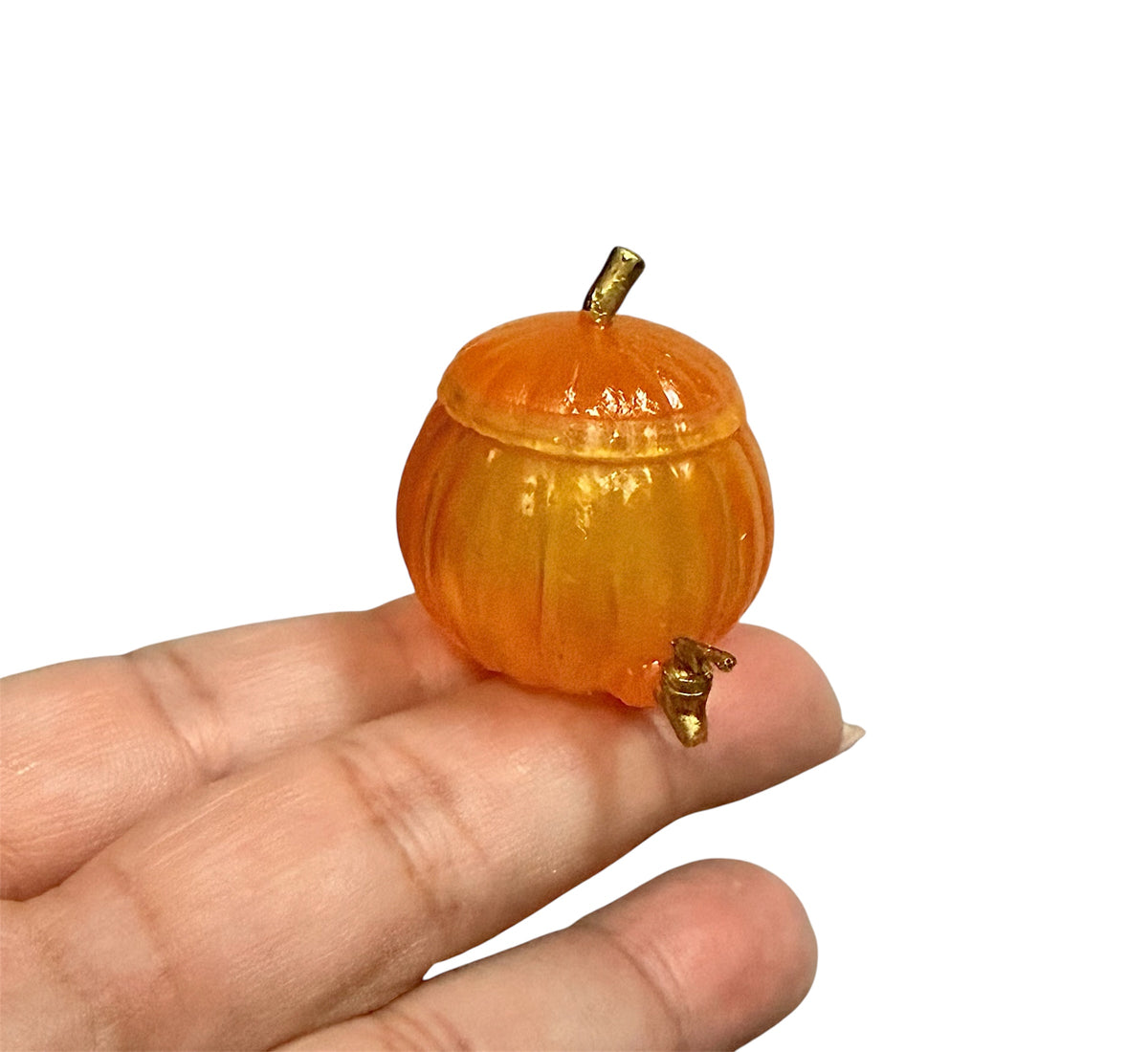 1:12 Scale Miniature Pumpkin Drink Dispenser for Dollhouse