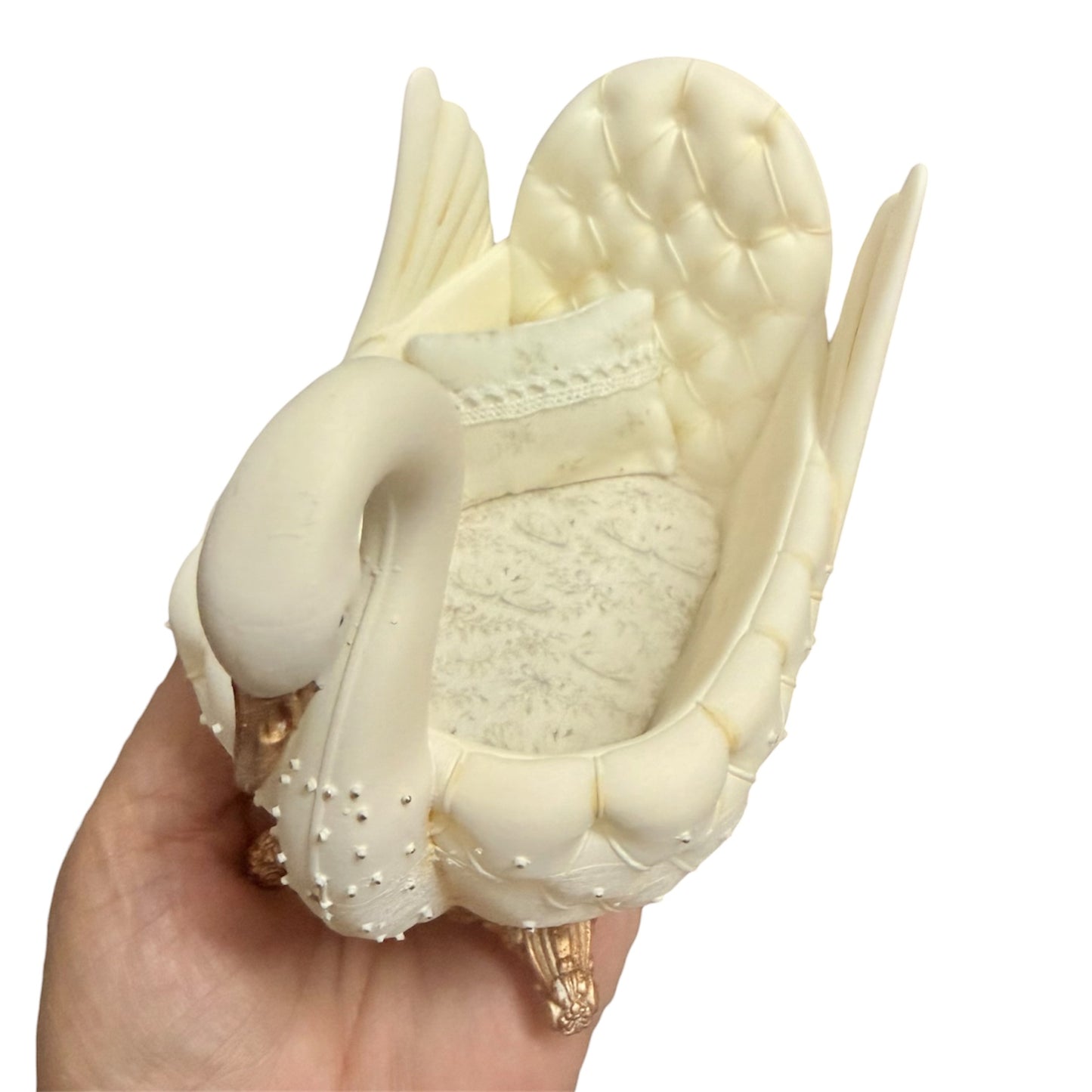 1:12 Scale Dollhouse Swan Crib