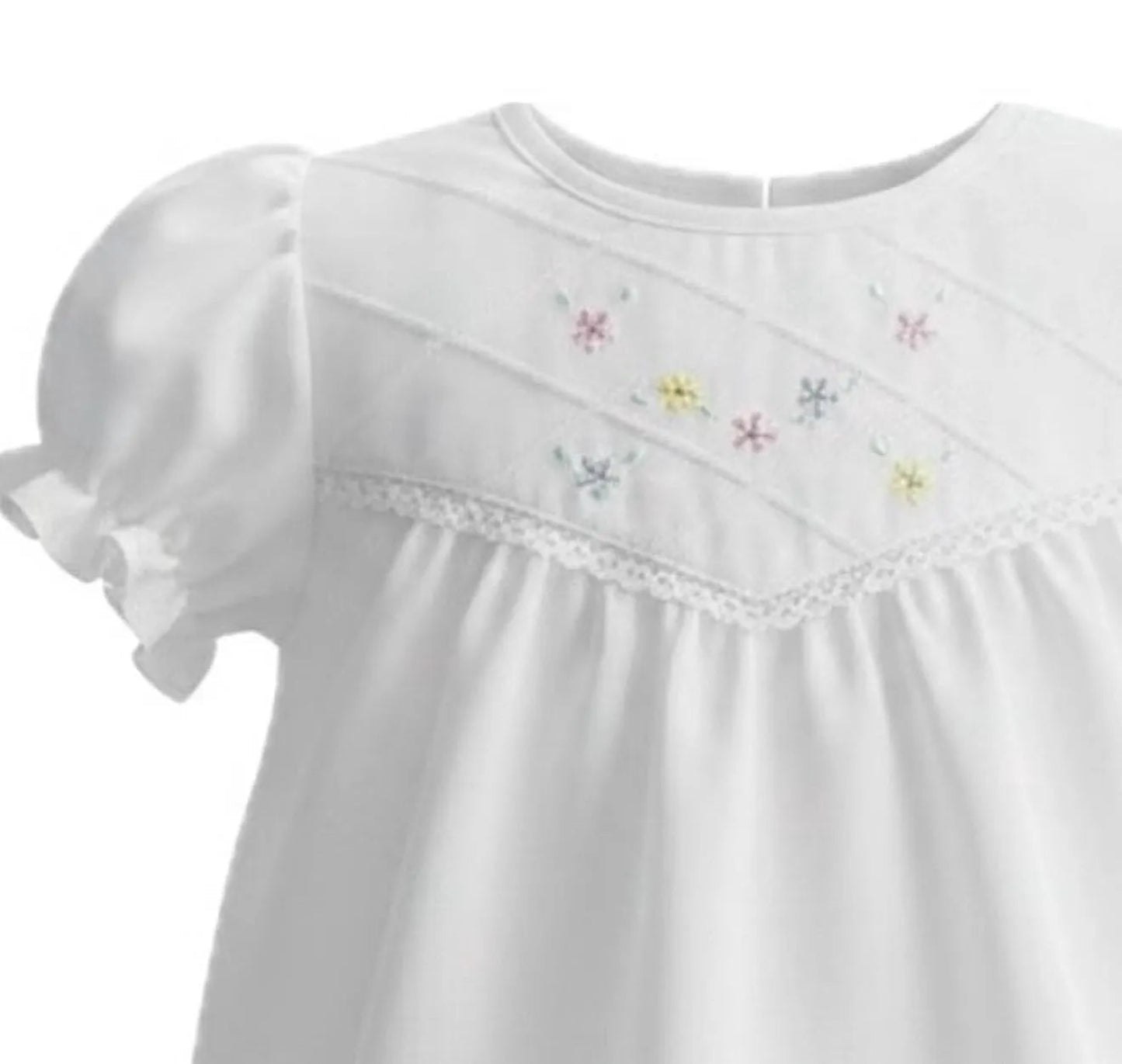 Size Newborn   Embroidered Sweet Flower Dress Set