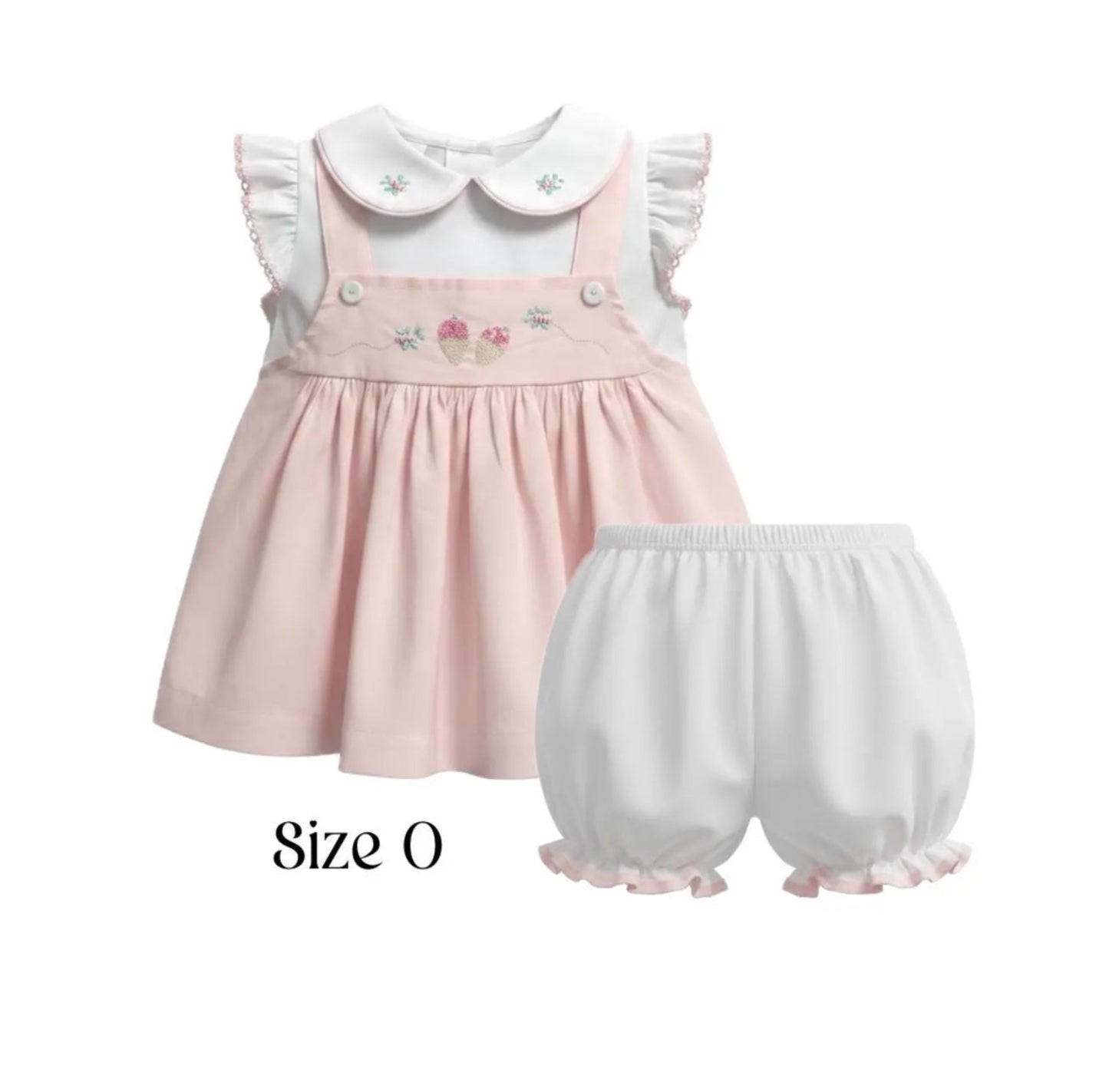 Size Newborn Pinafore Romper Dress set